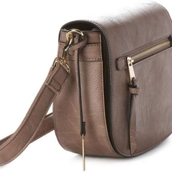 Jeane & jax vegan leather crossbody bag- Camille-🩶 ICE (grey) - Picture 7 of 8